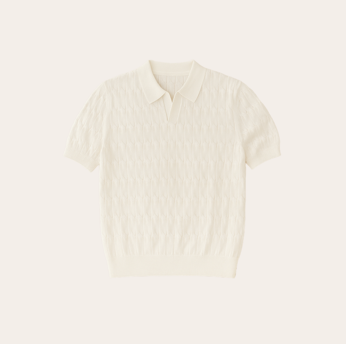 Men’s Knitted Jacquard Polo
