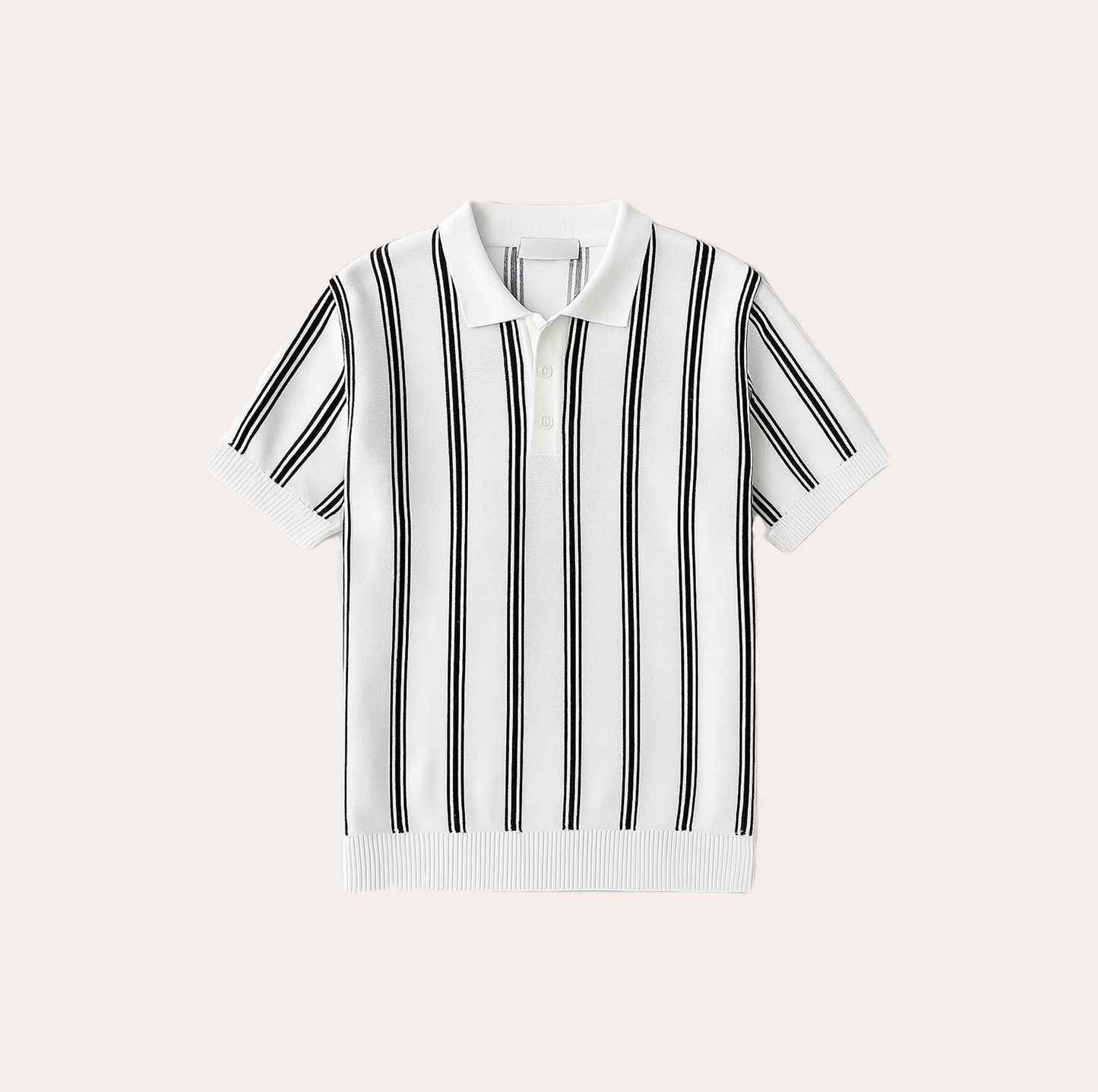 Men’s Striped Knit Polo