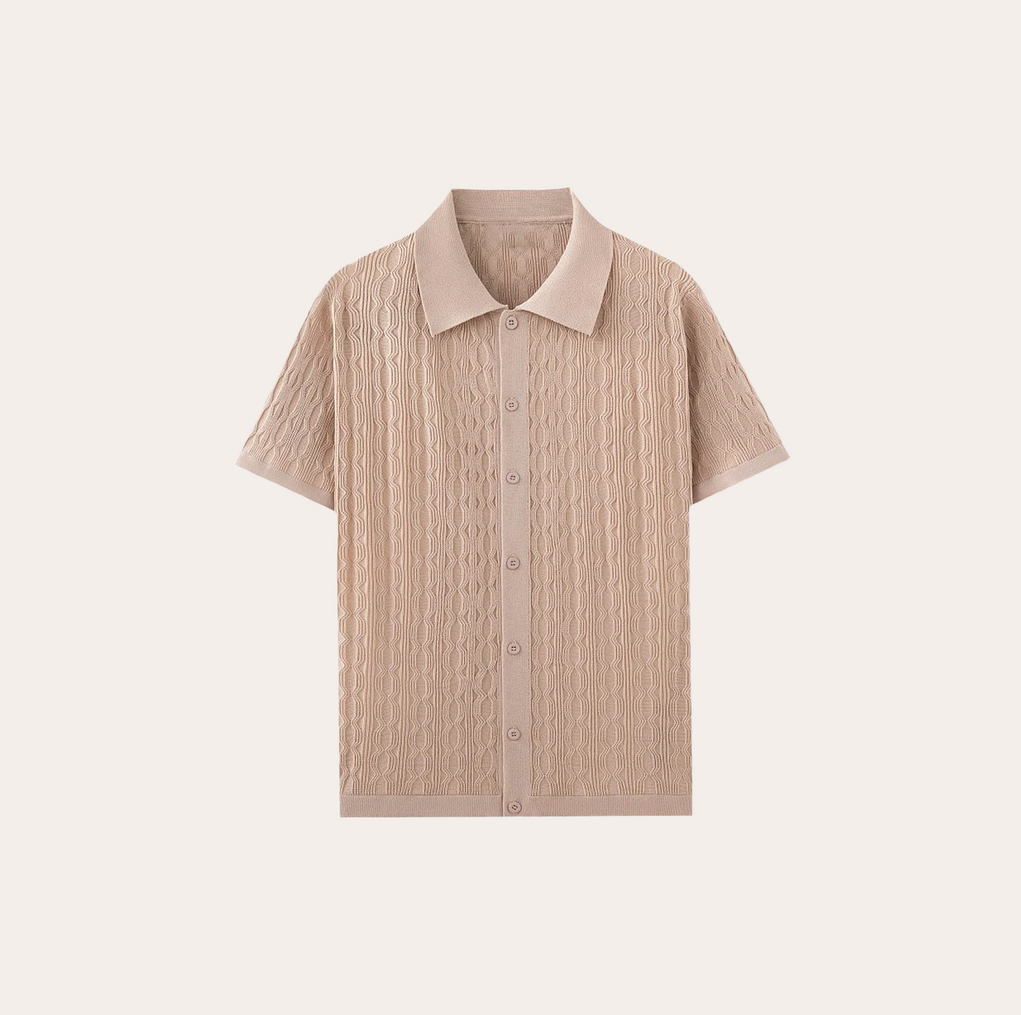 Men’s Textured Knit Polo