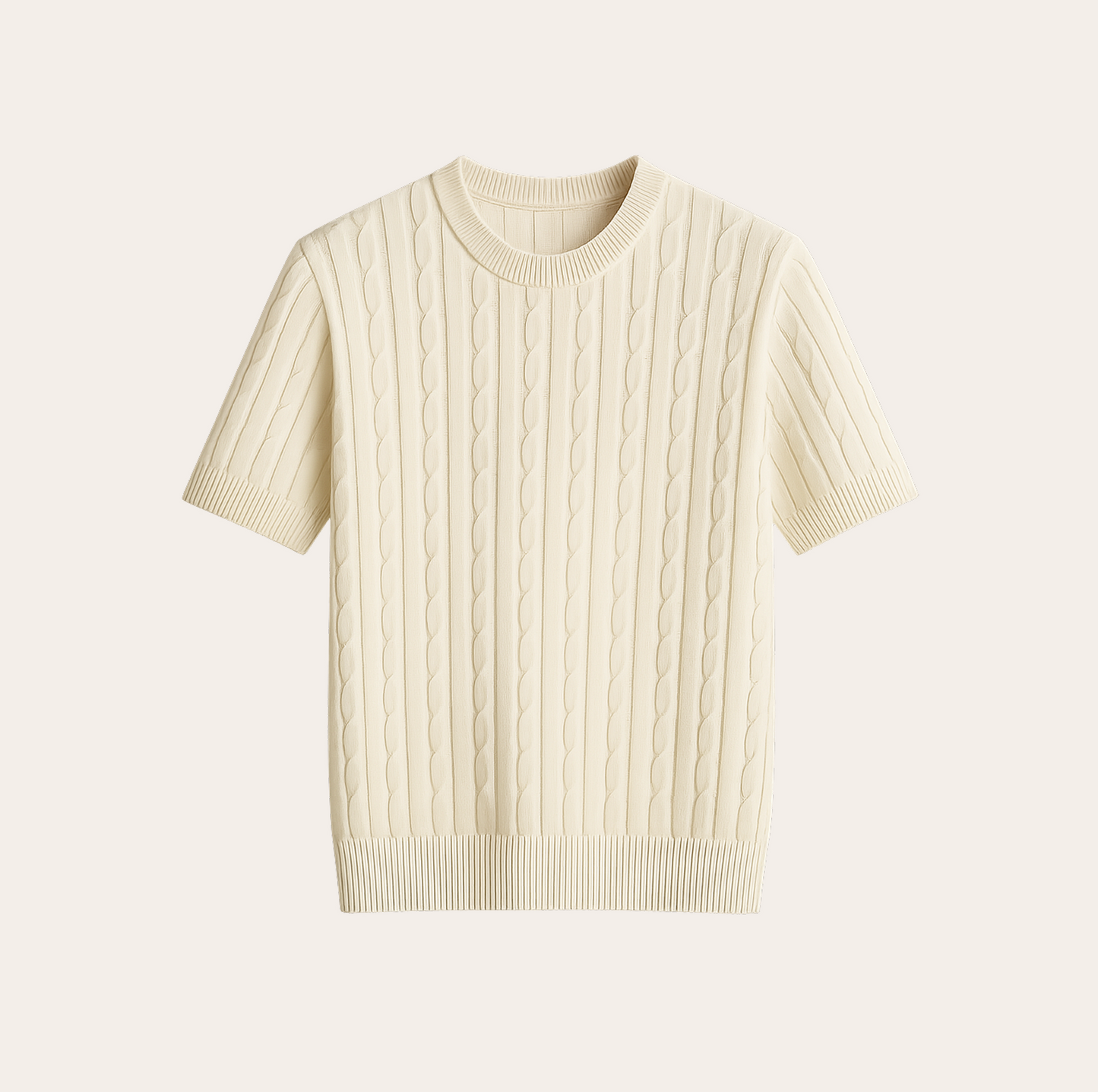 Men’s O-Neck Knit T-Shirt