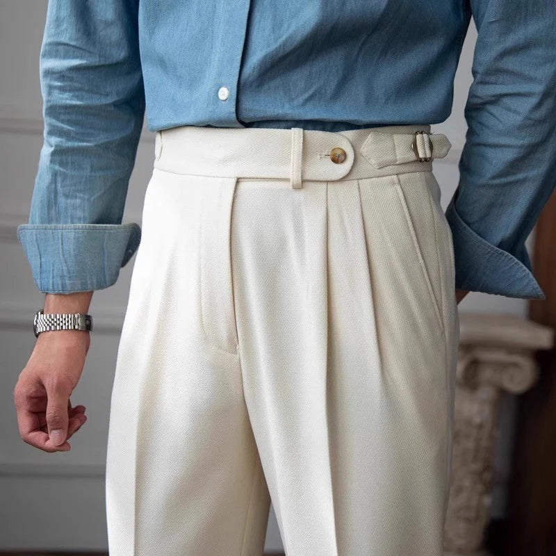 Men’s Draped Baggy Suit Pants