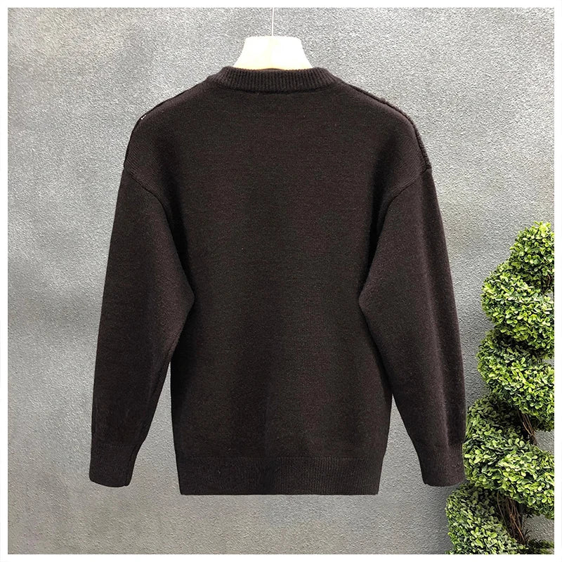Men’s Patchwork Knit Sweater