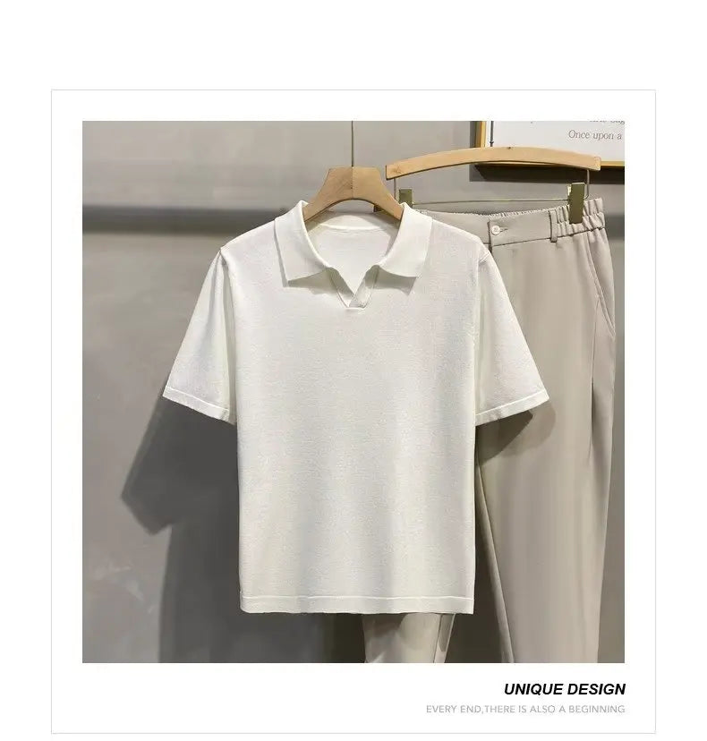 Men’s Knitted Polo Shirt
