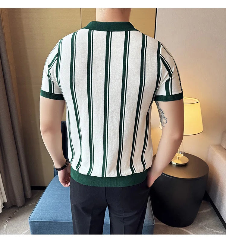 Men’s Slim-Fit Knitted Polo