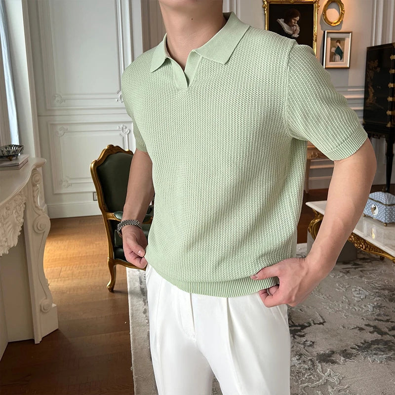 Men’s Knitted Polo Shirt