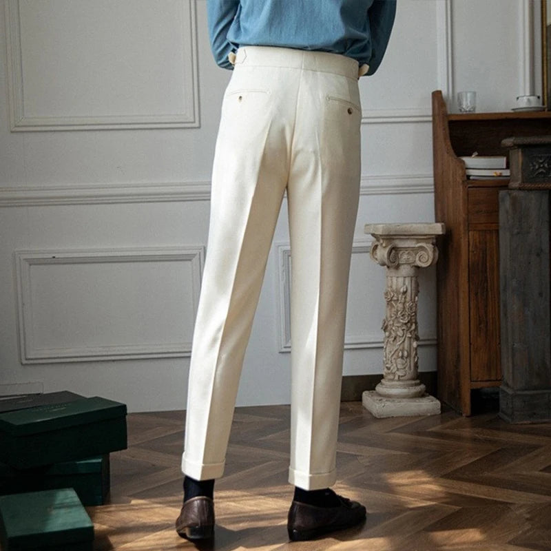 Men’s Draped Baggy Suit Pants