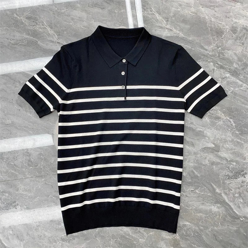 Men’s Button-Down Knit Polo