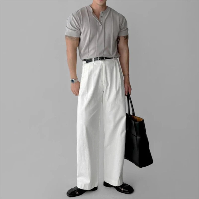 Men’s Henry Collar T-Shirt