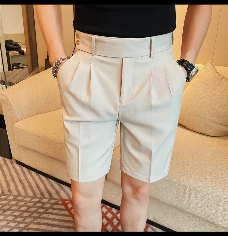 Men’s Slim-Fit Suit Shorts