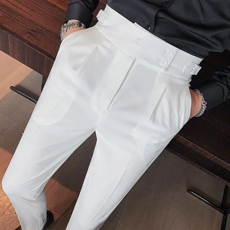 Men’s Cropped Suit Pants