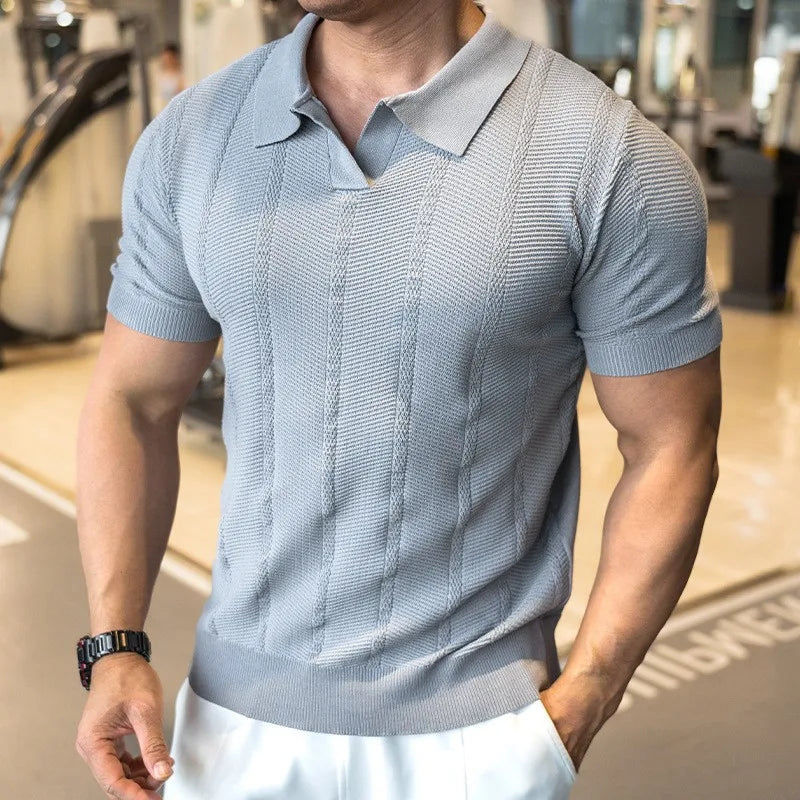 Men’s Knitted Polo Shirt