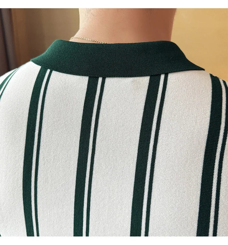 Men’s Slim-Fit Knitted Polo