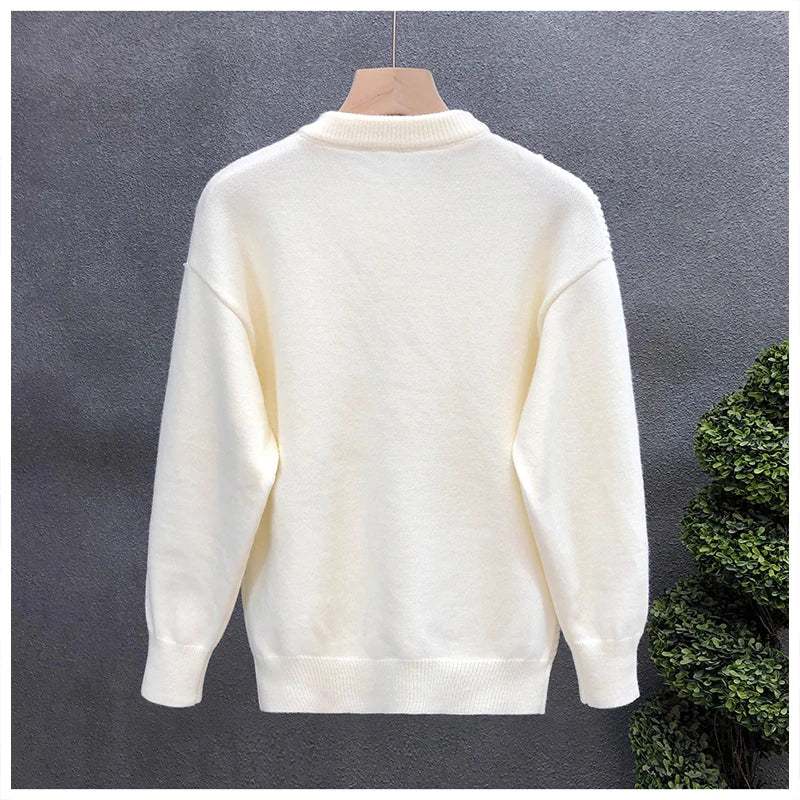Men’s Patchwork Knit Sweater