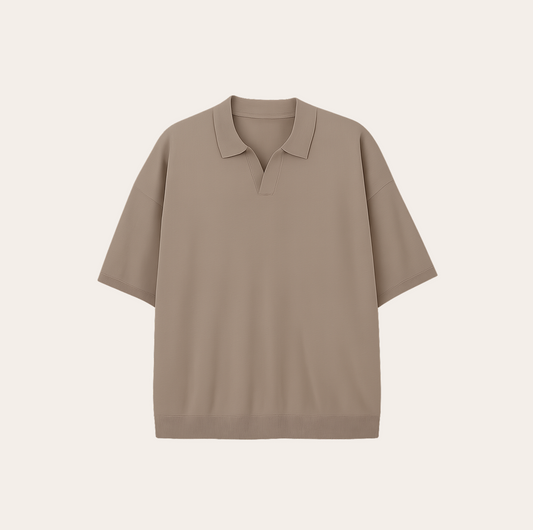 Men’s Light Luxury V-Neck Polo