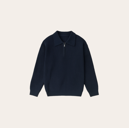 Men’s Luxury Zipper Polo Sweater
