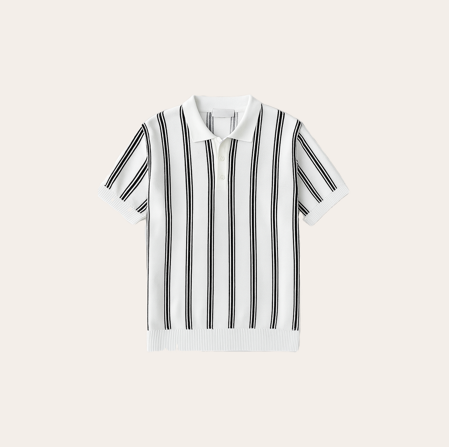 Men’s Striped Knit Polo