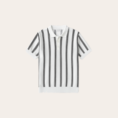 Men’s Striped Knit Polo