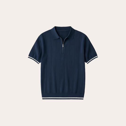 Men’s Refined Zipper Polo