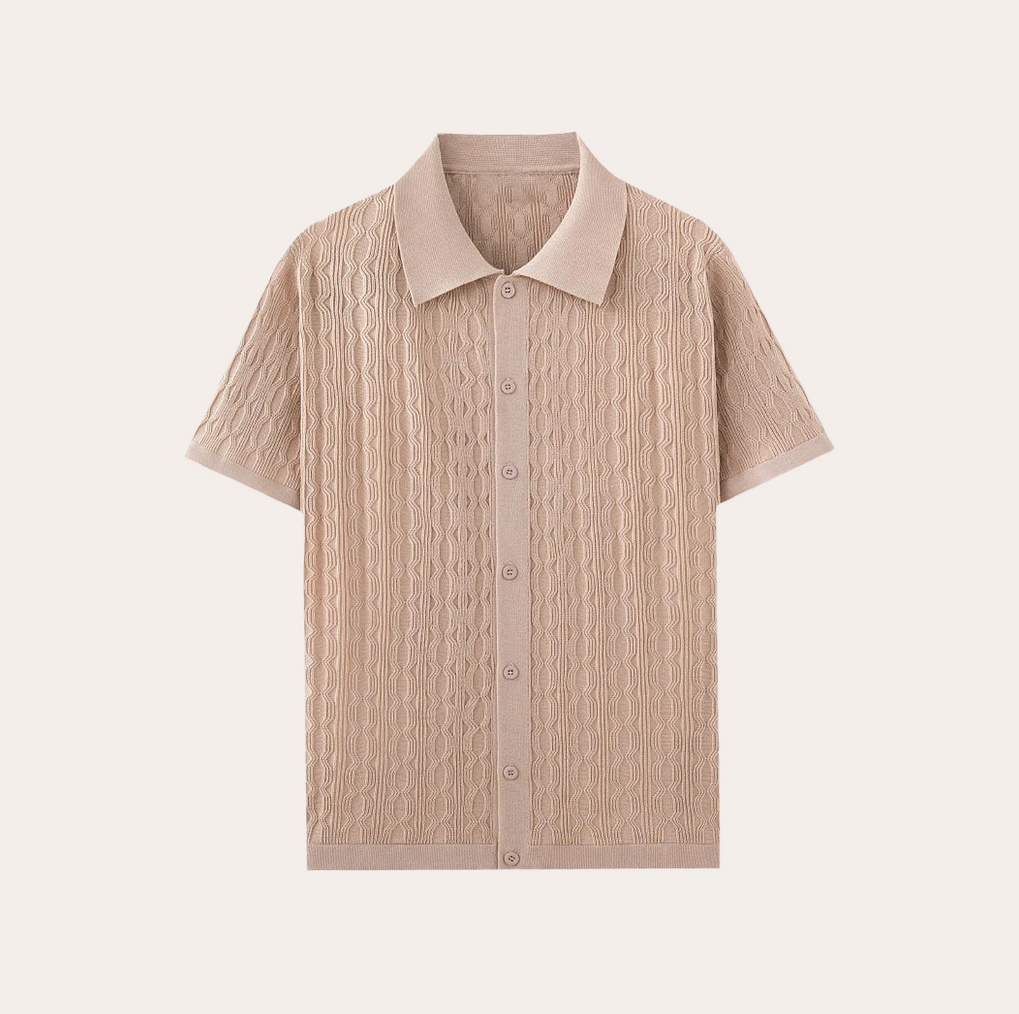 Men’s Textured Knit Polo