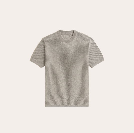 Men’s Hollow-Out Knit T-Shirt