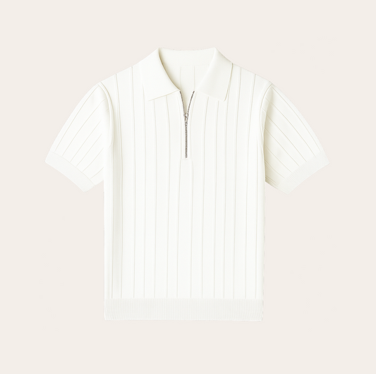 Men’s Zipper Polo Shirt