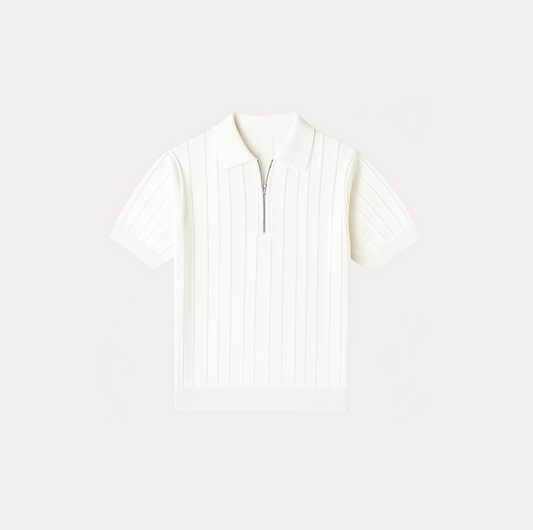 Men’s Zipper Polo Shirt