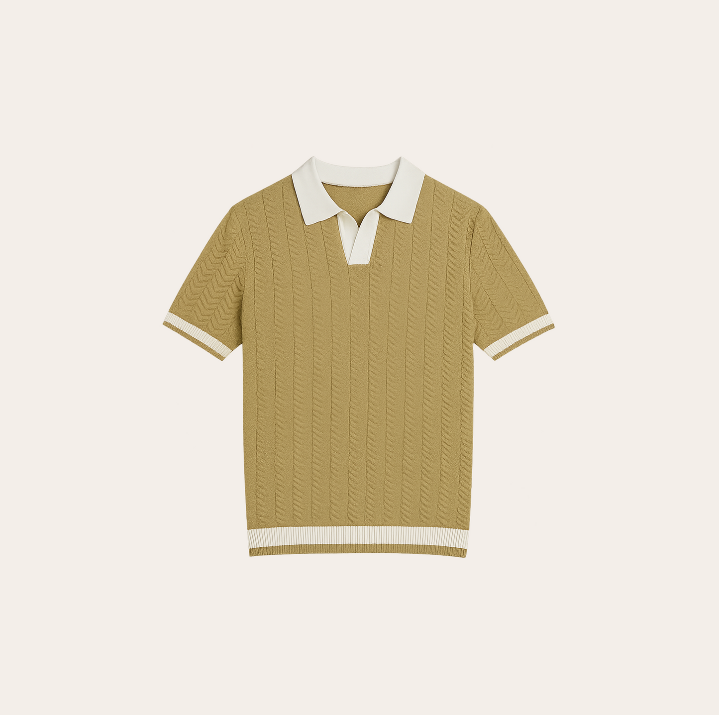 Men’s Hollow-Out Polo Shirt
