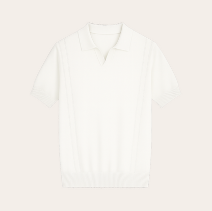 Men’s Knit V-Neck Polo