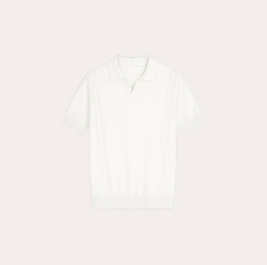 Men’s Knit V-Neck Polo