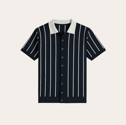 Men’s Knitted Cardigan Polo