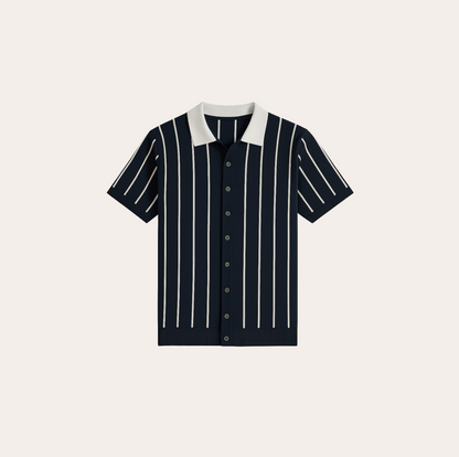 Men’s Knitted Cardigan Polo