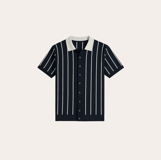 Men’s Knitted Cardigan Polo