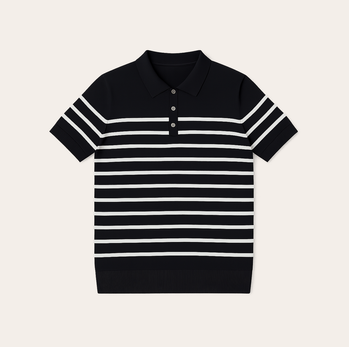 Men’s Button-Down Knit Polo