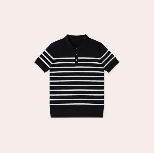 Men’s Button-Down Knit Polo