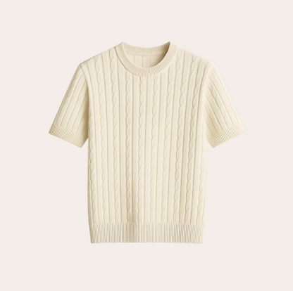 Men’s O-Neck Knit T-Shirt