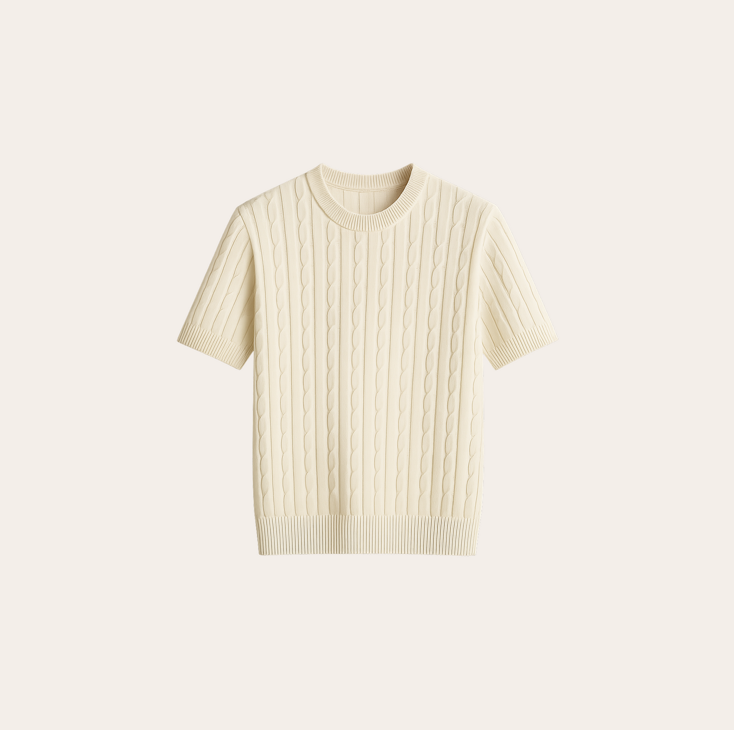 Men’s O-Neck Knit T-Shirt