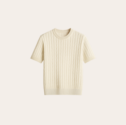 Men’s O-Neck Knit T-Shirt
