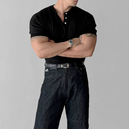 Men’s Henry Collar T-Shirt
