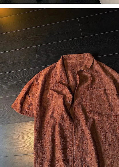 Men’s Jacquard Collar Shirt