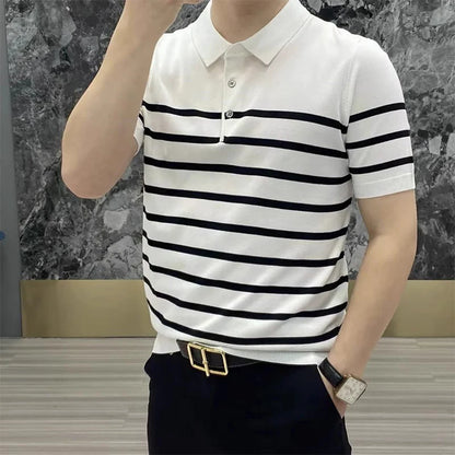 Men’s Button-Down Knit Polo