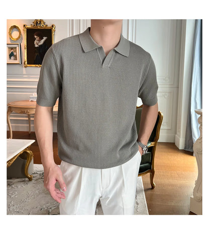 Men’s Knitted Polo Shirt