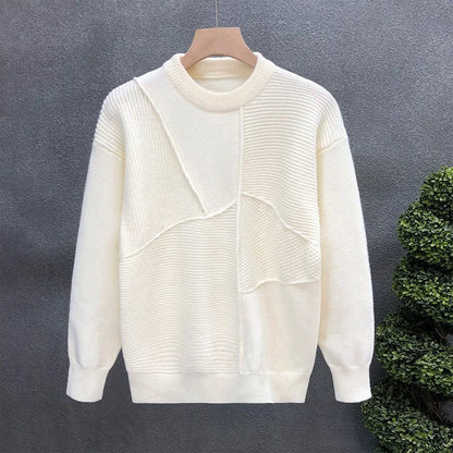 Men’s Patchwork Knit Sweater