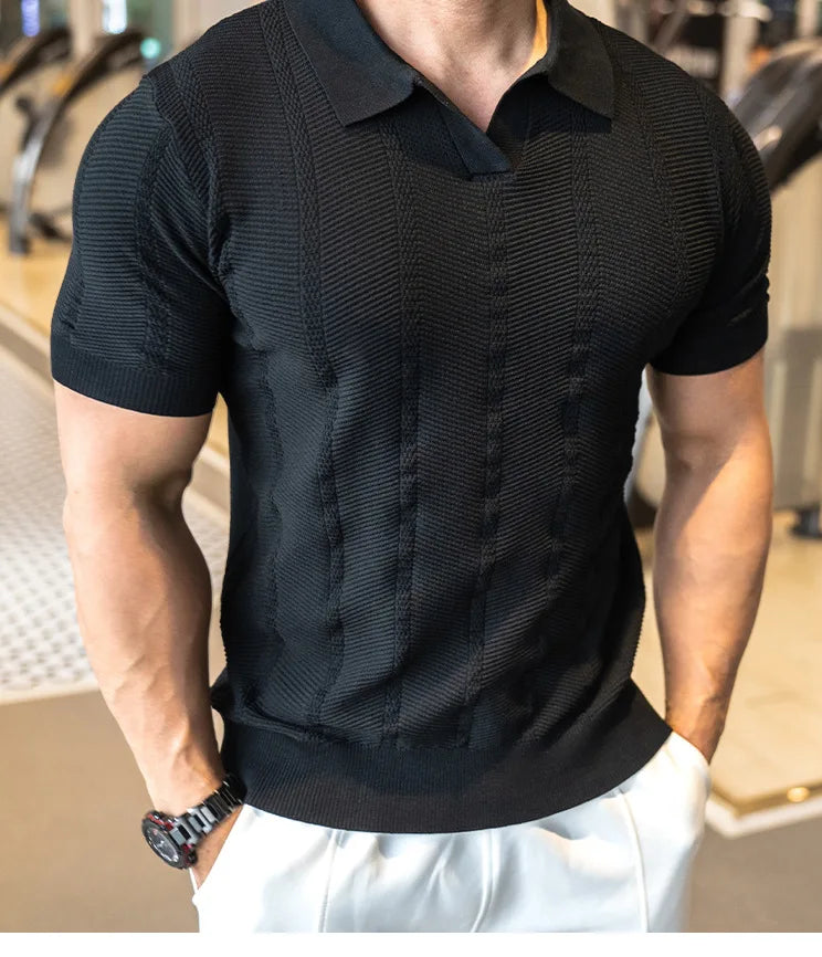 Men’s Knitted Polo Shirt