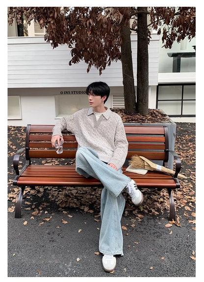 Men’s Jacquard Knit Pullover