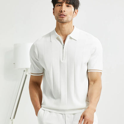 Men’s Refined Zipper Polo