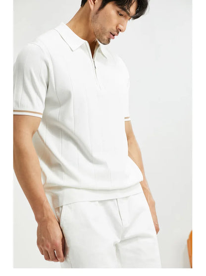 Men’s Refined Zipper Polo