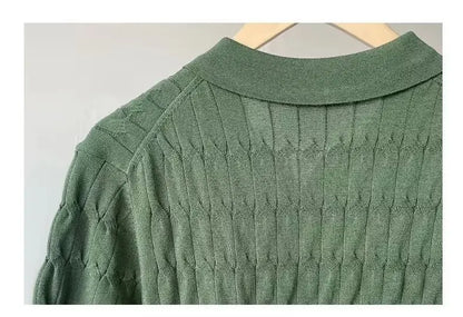 Men’s Knitted Jacquard Polo
