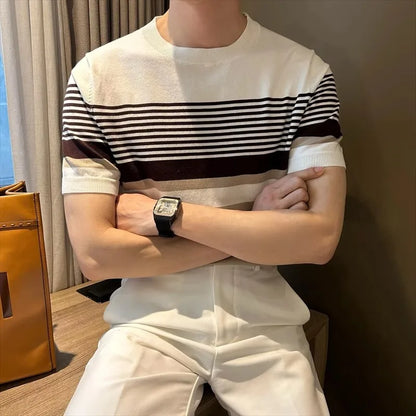 Men’s Striped Knit T-Shirt
