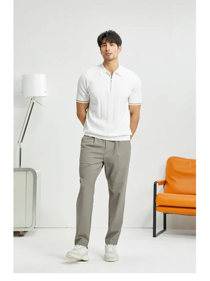Men’s Refined Zipper Polo