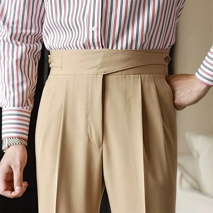 Men’s Light Luxury Slim-fit Trousers